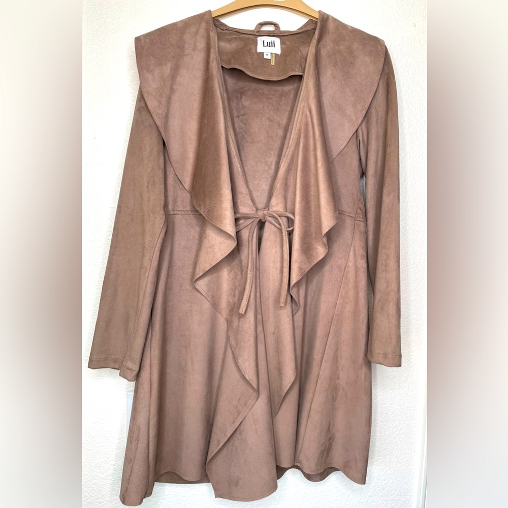 Luii Faux Suede Jacket Medium NWOT